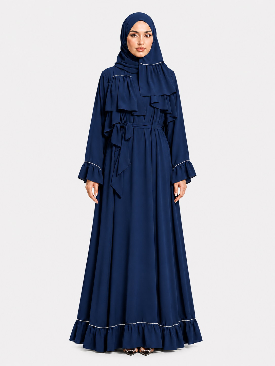Elegant Ruffle Abaya