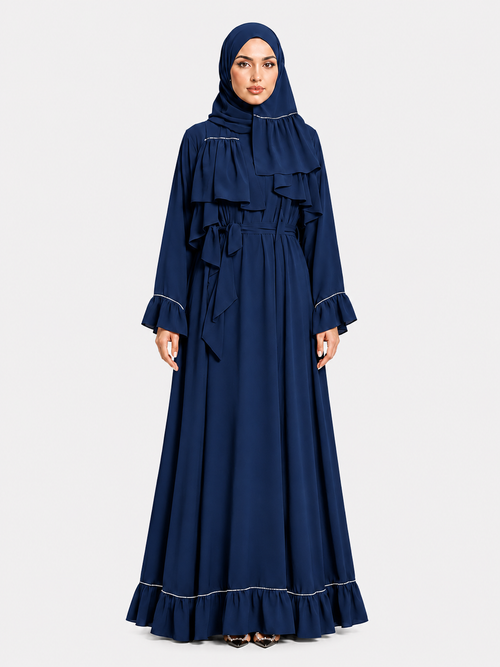 Elegant Ruffle Abaya